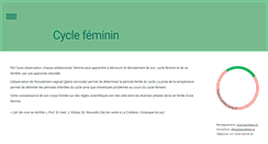 Desktop Screenshot of cyclefeminin.ch