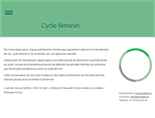 Tablet Screenshot of cyclefeminin.ch